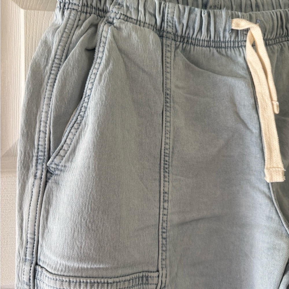 Aerie Denim Blue Elastic Waist Pants - Picture 2 of 4